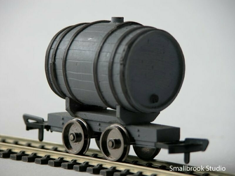 7mm NG Westleigh Tramway inside bearing Barrel Waggon Kit