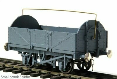 7mm scale 0 gauge 5 - plank Round End Open Waggon Kit