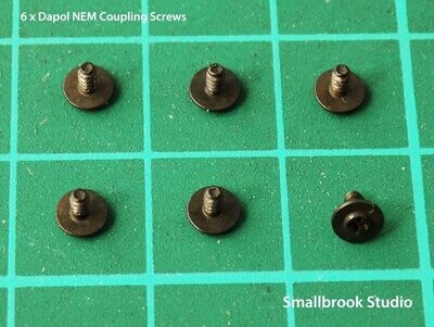 4mm Dapol NEM Coupling Screws x 6