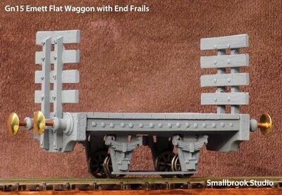 Gn15 Emett Flat Waggon with End Frails Kit