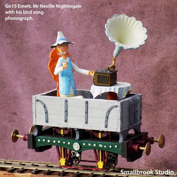 Gn15 Emett Cloud Cuckoo Open Waggon with Mr Neville Nightingale.