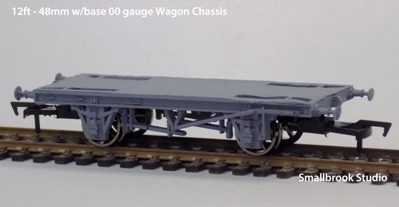 4mm 00 Waggon Chassis Kit 48mm 12ft wheel base