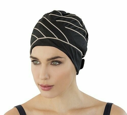 Golden Bands Luxury Swim Cap