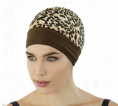 Reversible Leopard and Brown Turban