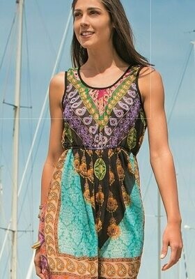 Jewel Print Sun Dress