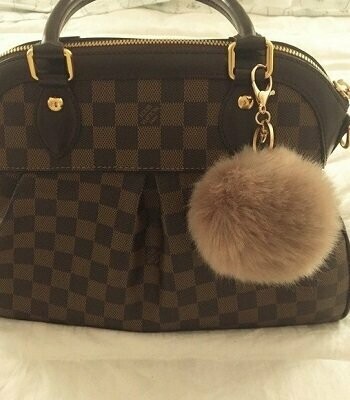 Faux Fur pompom – Golden        BEIGE