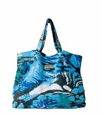 Dominica Large Tote Bag - Blue