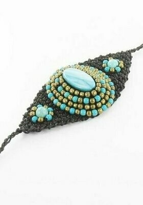 Oval Turquoise Stone Bracelet