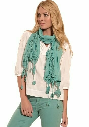 Limassol Scarf – Green/Turquoise