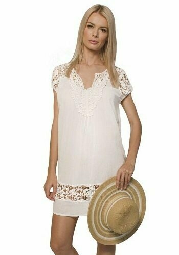Lille Beach Dress  - White