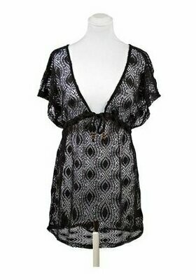 Black Crochet Beach Dress