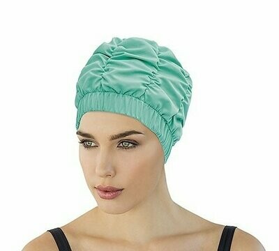 Mint Green Ruched Shower Cap