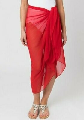Long Sarong in Red