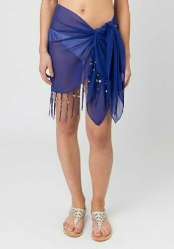 Mini Sarong in Marine Blue