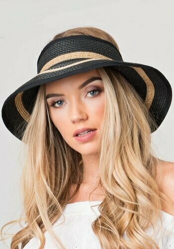 Black and Gold Sun Visor