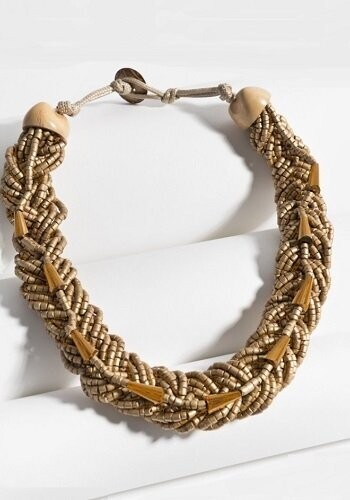 Lois Golden Twist Necklace