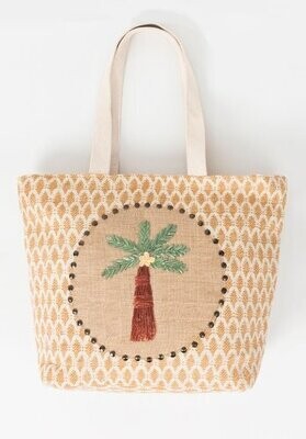Caicos Palm Large Tote
