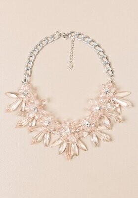 Diana Pink Crystal Necklace