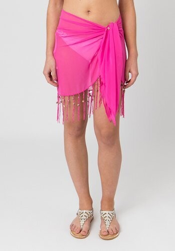 Mini Sarong in Hot Pink