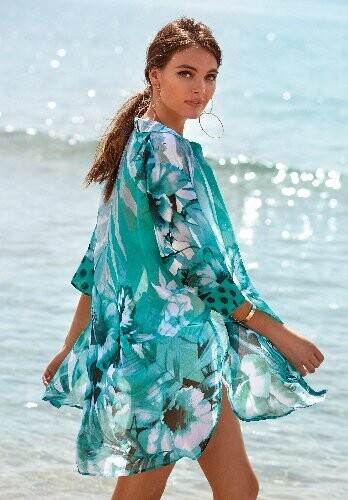 Buy Roidal Menta Ari Cover up Shirt Dress Monaco Beach
