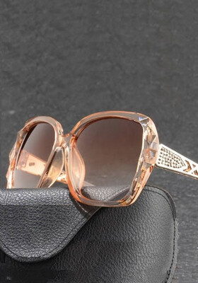 Glamour Sunglasses in Apricot Gold