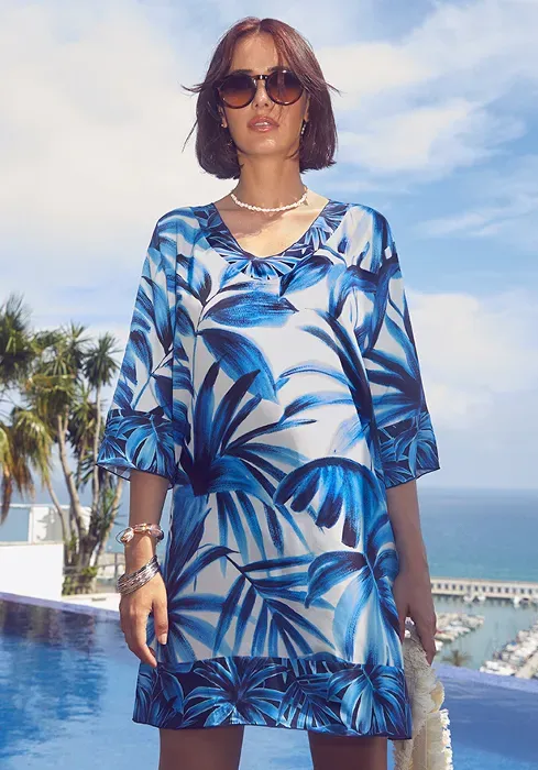 Azura Blue Kaftan Dress