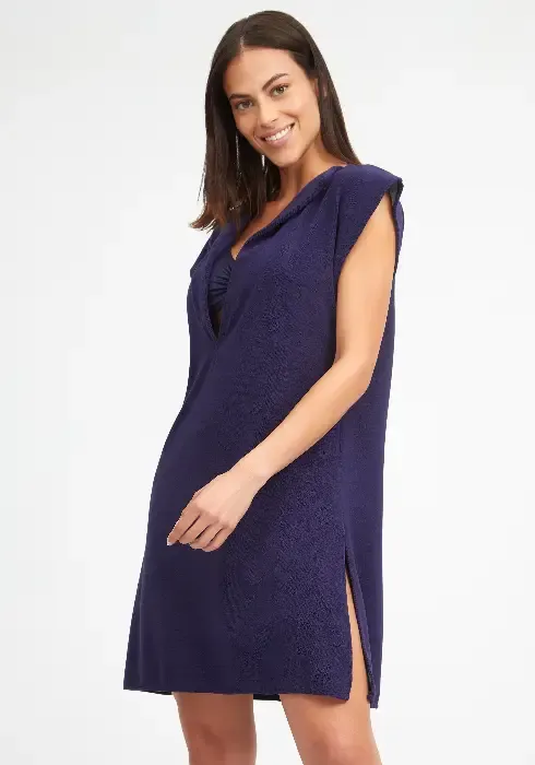 Duna Blue Tunic Dress
