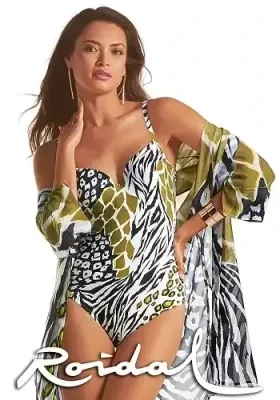 Roidal Namibia Marabu Shirt Dress. Modern animal print fabric. Cool semi-sheer fabric has a fashionably laid-back ‘boyfriend shirt’ styling