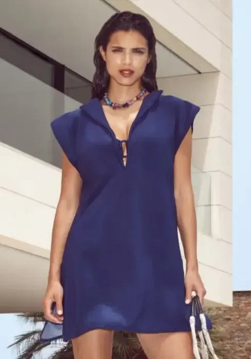 Duna Blue Tunic Dress