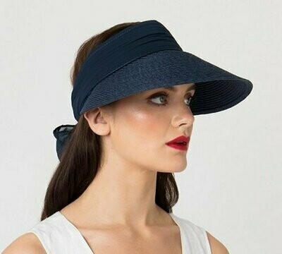 Navy Blue Bow Sun Visor Navy Blue Bow Sun Visor