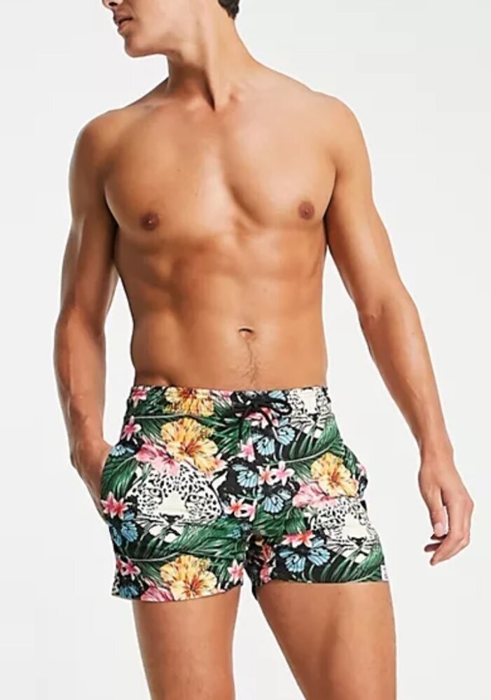 Jungle Print Swim Shorts Jungle Print Swim Shorts