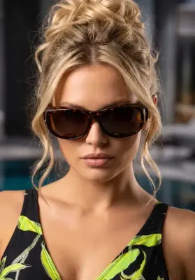 Close up of Goodlookers Coverspecs Tortoiseshell Polarised Sunglasses