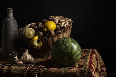 Citrons, pastèque & noix Citrons, pastèque & noix