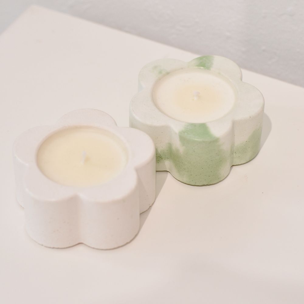 VELA FLOR CANELA NARANJA