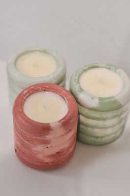 VELA ANILLAS CANELA NARANJA