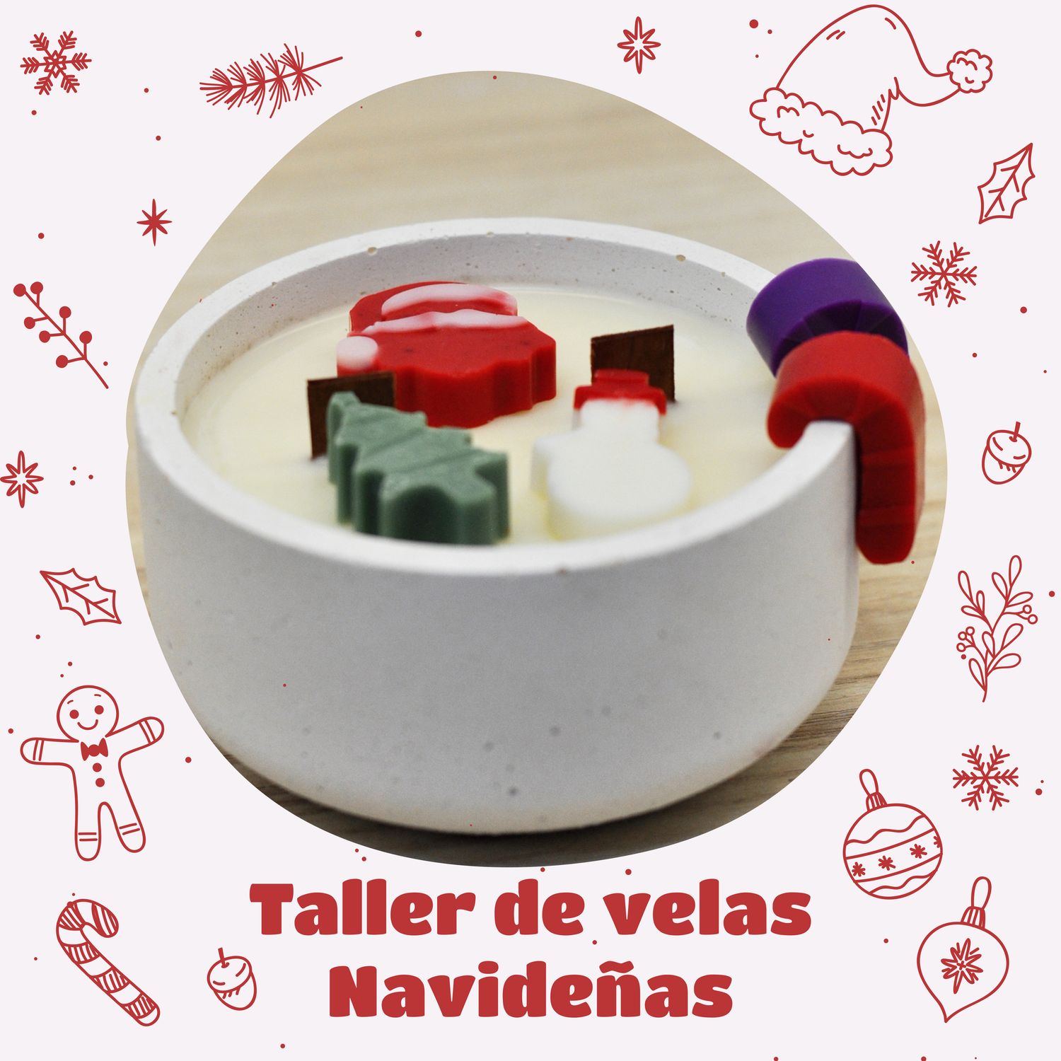 TALLER DE VELA NAVIDEÑA EN BOWL DE HORMIGÓN