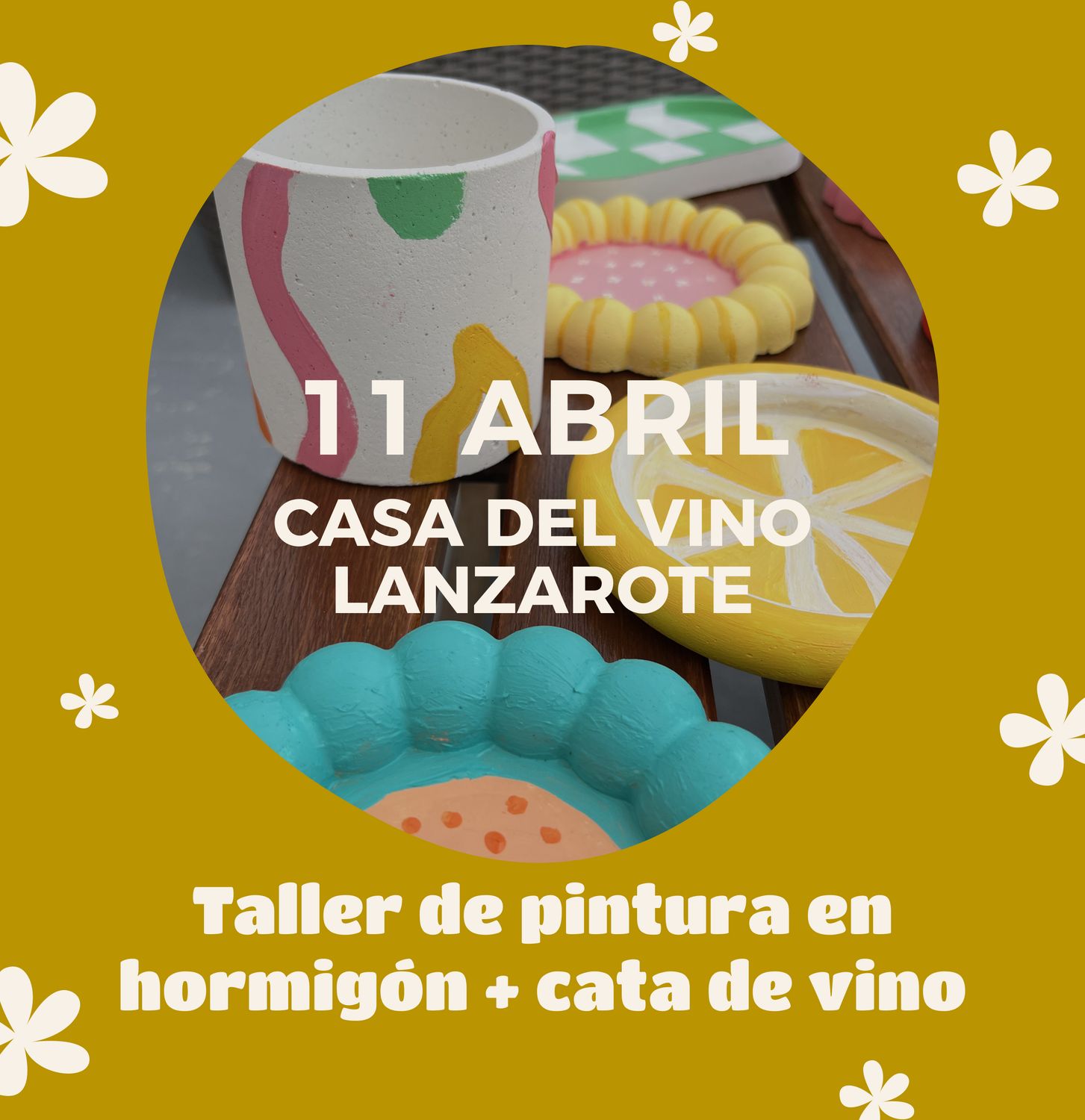 TALLER PINTURA EN HORMIGÓN EN LANZAROTE 11 DE ABRIL