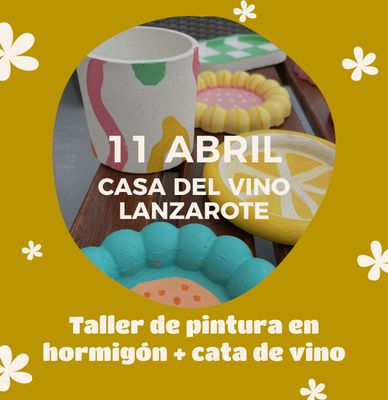 TALLER PINTURA EN HORMIGÓN EN LANZAROTE 11 DE ABRIL