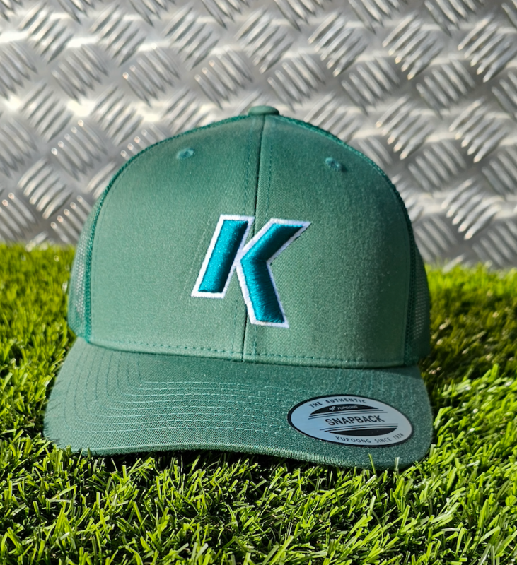 K-Cap (G) Green with White Stitch & Green K Logo