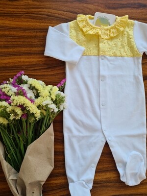 Babygrow Bordado Amarelo
