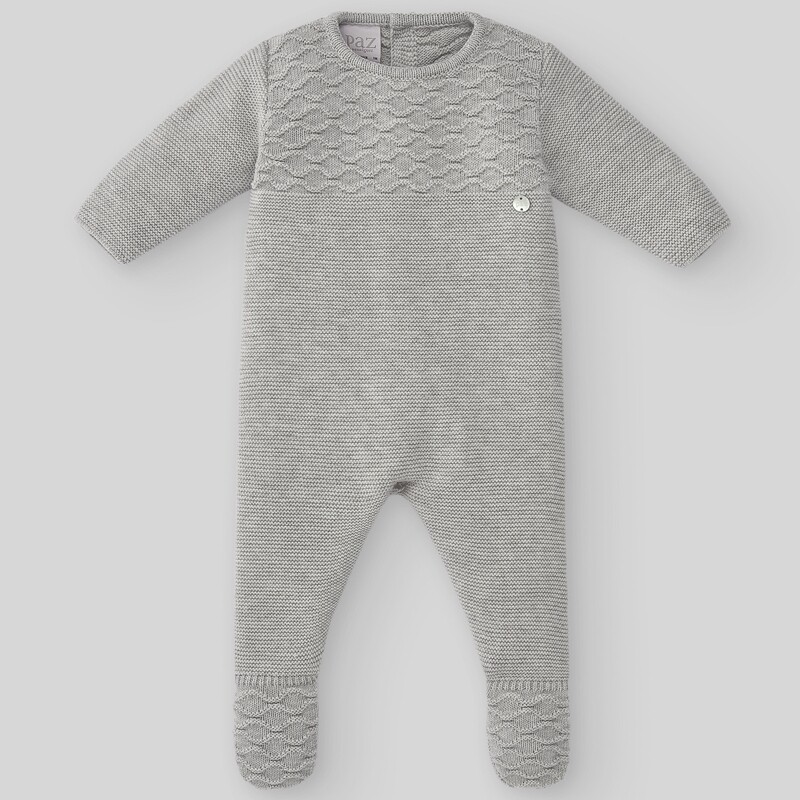 Babygrow Mar CINZENTO | Paz Rodriguez