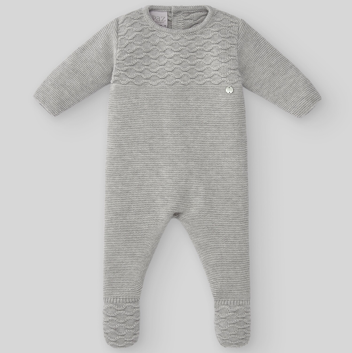 Babygrow Mar CINZENTO | Paz Rodriguez