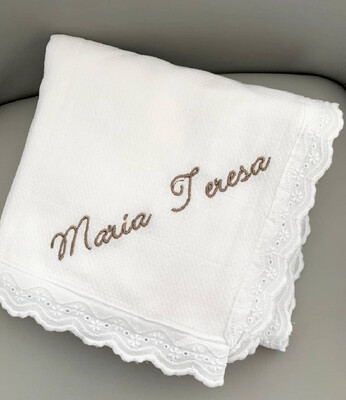 Fralda bordado inglês