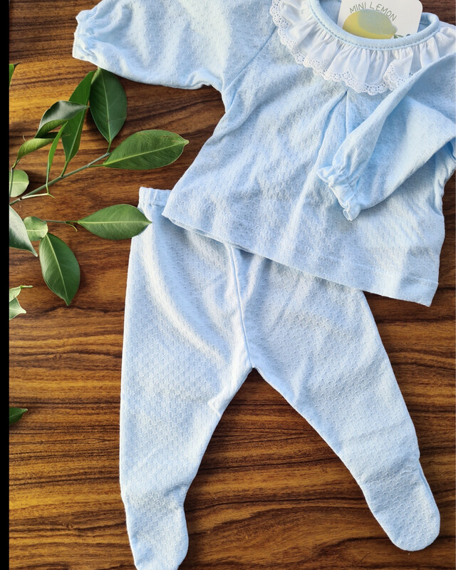 Conjunto pétala Azul