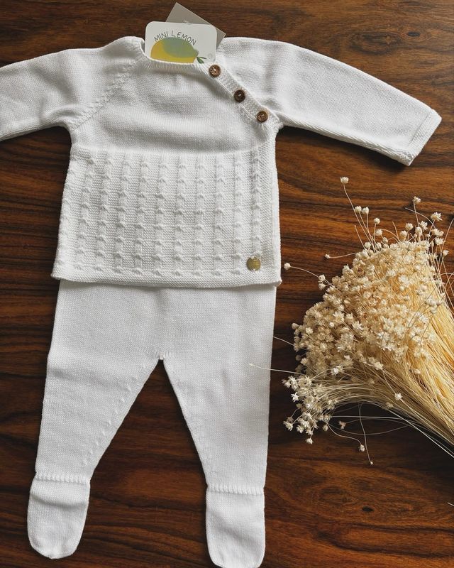 Conjunto espiga branco