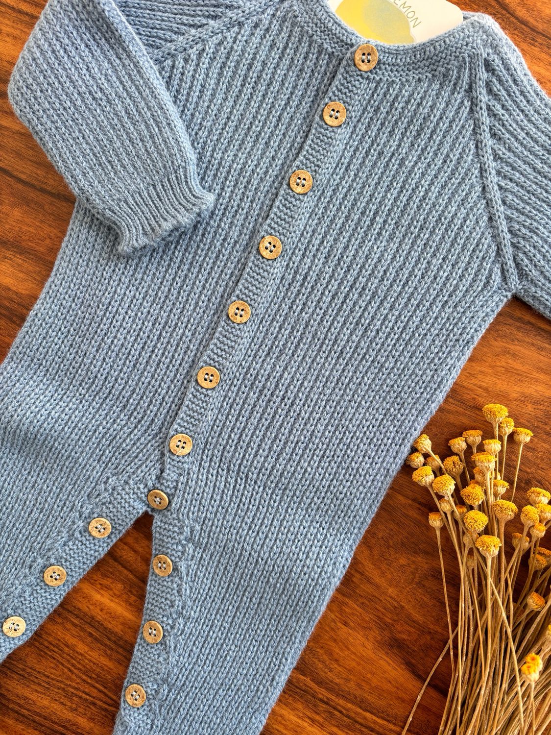 Babygrow malha Babi azul