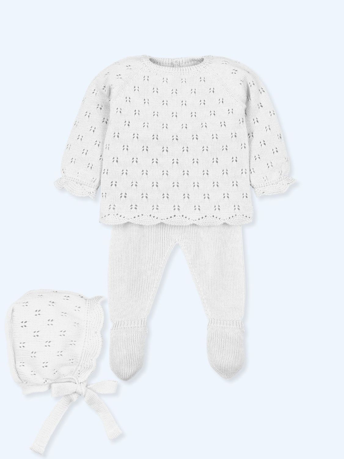 Conjunto de 3 peças Branco - PINTURESQUE