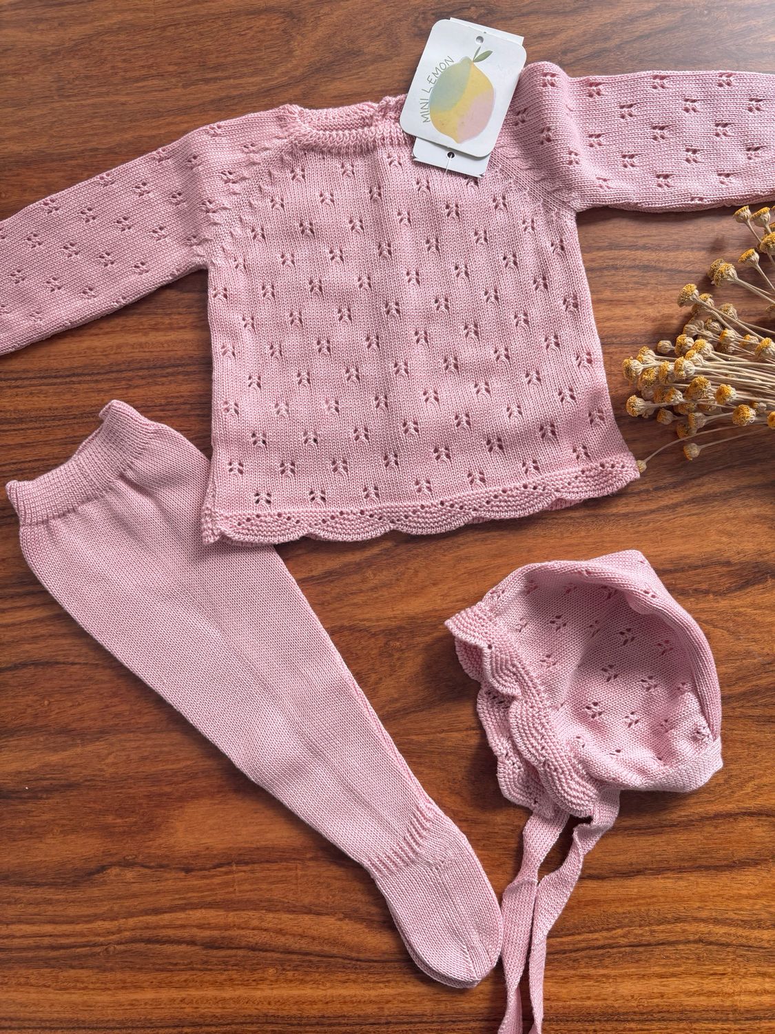 Conjunto de 3 peças Rosa - PINTURESQUE