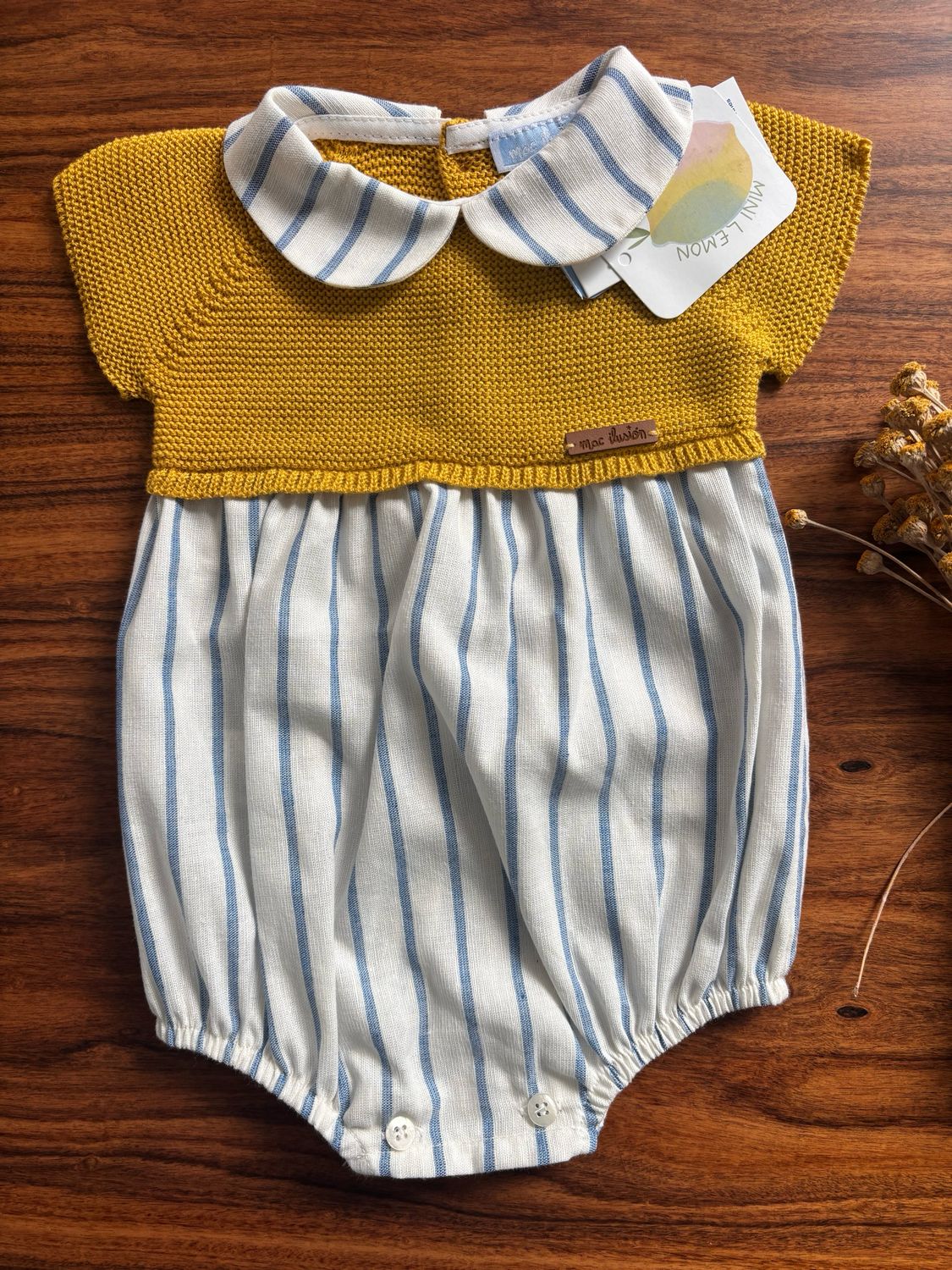 Fofo combinado riscas Amarelo - ECO RADIANT
