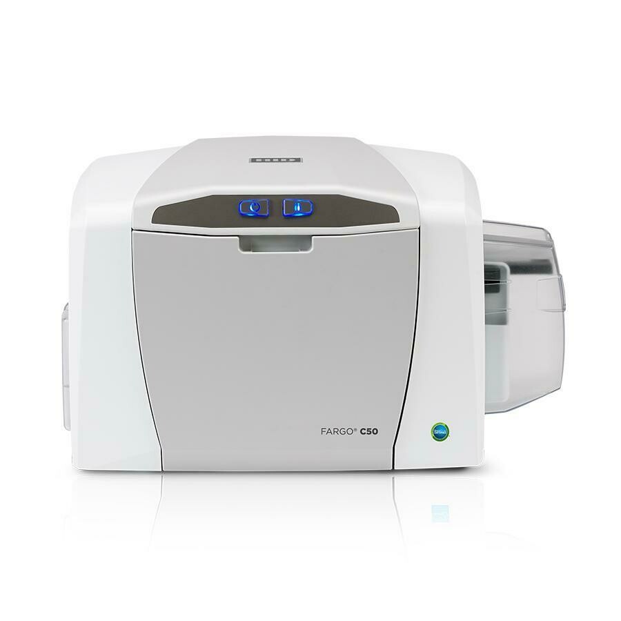 HID FARGO C50 Single-Sided ID Card Printer Bundle